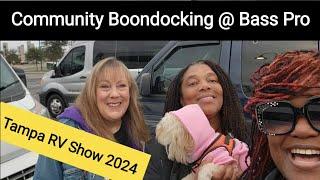Boondocking @ Bass Pro | Tampa RV Show 2024  #boondocking #tampa #florida  #classb #rv