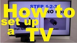 How to set up a TV