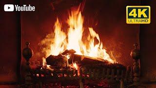 YouTube’s Ultra Cozy 4K Burning Fireplace w/ Warm Crackling Sounds (3 Hours) 