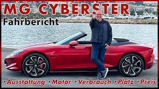 MG Cyberster - Elektrischer Roadster zum Schnäppchenpreis? Fahrbericht Probefahrt Test 2024 Deutsch