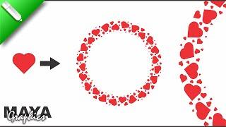 Heart Shape Border Design in Coreldrw | Coreldraw tutorial | Maya Graphics