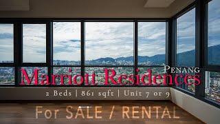 Marriott Residences Penang - 2 Beds with 861 sqft For Sale and Rent