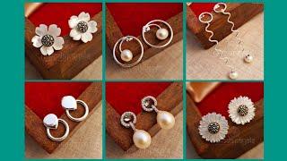 Silver Stud Earrings with price/Silver Earrings Designs @saijewellerssj16