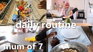 groceries, chores, dinner prep - mum of 7 daily routine