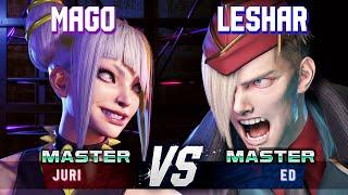 SF6 ▰ MAGO (Juri) vs LESHAR (Ed) ▰ High Level Gameplay