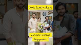 Mega Family Pics at Varun Lavanya Engagement.. #Chiranjeevi #Pawan Kalyan #shorts