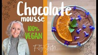 Chocolate mousse - dairy free, egg free, gluten free, 100% vegan and ready in a few minutes.