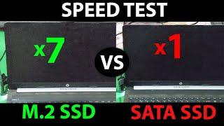 M.2 SSD VS SATA SSD speed test 2022