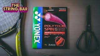 Yonex POLY TOUR SPIN G tennis string review & play test - The String Bar