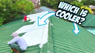 The Incredible Effect of Coating Our Roof w/ Acrylic White Paint!