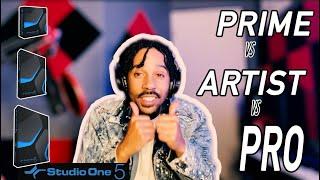 Presonus Studio One 5 Professional VS Artist VS Prime