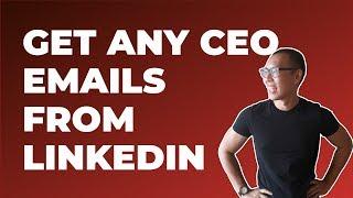 One Simple Hack To Find CEO's Email Addresses for Free On LinkedIn