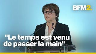 La maire socialiste de Lille, Martine Aubry, annonce quitter ses fonctions à un an des municipales