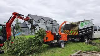 Timberwolf 280 and kubota kx27