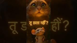The Brave Mouse and the Hungry Cat  | A Magical Friendship Story #ai #shorts