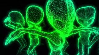 2.5 Hour Aliens Dancing VJ Loop 4K | Halloween Visuals