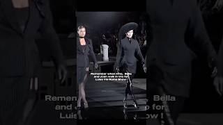 Irina,  Bella and joan walking for Luisa Via roma Show #model #runway #viral