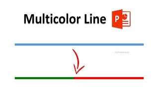 How to Create Line With Multiple Colors In PowerPoint