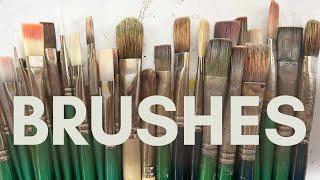 My favorite brushes for oil painting  My go-to brushes for painting in oils