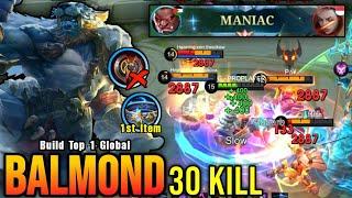 30 Kills + MANIAC!! This New Build Will Make Balmond META Again! - Build Top 1 Global Balmond ~ MLBB