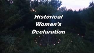 Historical Women’s Declaration (Video/photos: Jean-Rock Talbot, Music: Nathalie Gauthier)