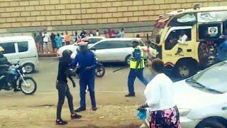 Drama asTraffic Police Fight with GSU Civilian Officer in kimbo Ruiru#kenya #kenyanews #kenyanewsm