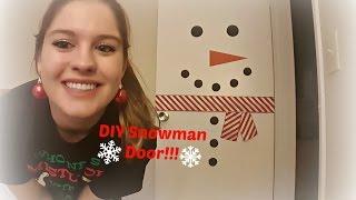 DIY:  Snowman Door Christmas Decoration | Amanda Pereira