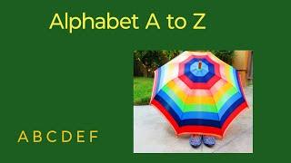 Alphabet A to Z। A B C D E F G । Phonics A to Z A for apple @  nagu 1086