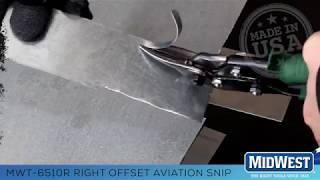 Midwest Offset Aviation Snips (Right Cut)