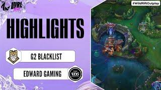 G2B vs. EDG - Highlights | Semifinals | WRL Asia 2023 Season 2