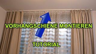 VOHRHANGSCHIENE AN DER DECKE MONTIEREN | TURORIAL | VORHANGSTANGEN | DIY | GARDINIA |  FACTOREM