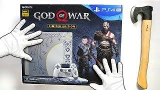 PS4 Pro "GOD OF WAR" Console Unboxing (PlayStation 4 Limited Edition)