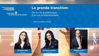 La grande transition : de la vie académique à la vie professionnelle en musique