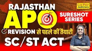 Rajasthan APO 2024 Exam | #1 | Sureshot Series | SC/ST Act for Rajasthan APO 2024 Exam