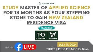 STUDY MASTER OF APPLIED SCIENCE FOR 18 MONTHS AS YOUR STEPPING STONE TO GAIN NZ RESIDENCE VISA