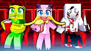 1 NACHT mit dem KILLER im KINO!   Minecraft