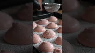 Cherry blossoms busse chocolate 桜のブッセ #shorts #asmr #cooking