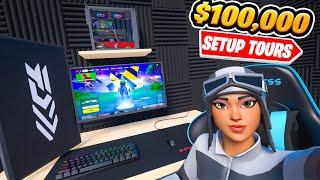 Team Flawless $100,000 Fortnite Gaming Setup Tours!