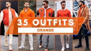 35 Ways to Style Orange Colour In 2023 | Men's Fashion