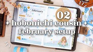  FEBRUARY 2025 Plan With Me // Hobonichi Cousin Monthly Setup