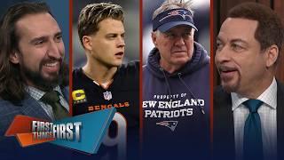 Bengals beat Cowboys, Brou grades Dallas after loss, Belichick to UNC? | NFL | FIRST THINGS FIRST