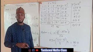 Grouped Data | Measure of Central Tendency and Dispersion for a Grouped Data.