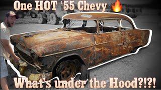 BURNT to a CRISP! Will this Chevy Bel Air ever RUN Again?! You won't believe what's under the Hood!