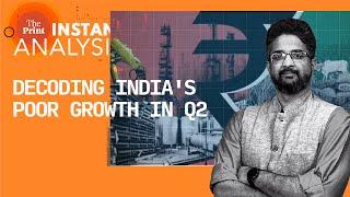 What has led to India's surprisingly poor 5.4% growth in Q2