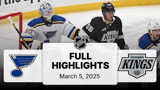 NHL Highlights | Blues vs. Kings - March 5, 2025