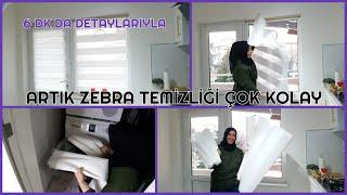 PRATİK ZEBRA STOR PERDE VE ÇİFT MEKANİZMALI STOR TÜL TEMİZLİĞİ