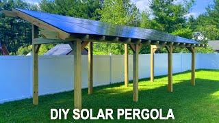 Building a DIY Solar Pergola | Step By Step