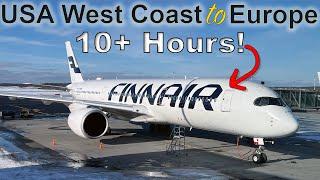 Finnair A350 Business Class Los Angeles to Helsinki