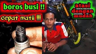 kupas tuntas BUSI HITAM Cepat Matii !!! Motor susah hidupp !!! Detail lengkap A-Z