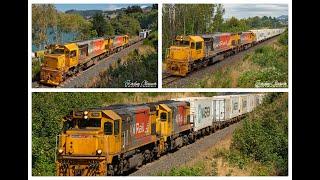 3 pairs of DF’s on KiwiRail Train 934!!